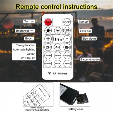 LED户外灯 - HCP028  G40水晶暖白灯串